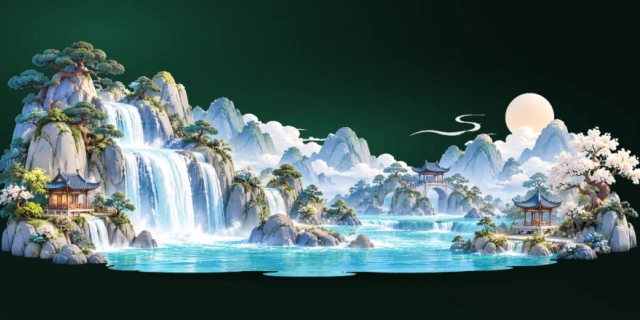 江山美景画